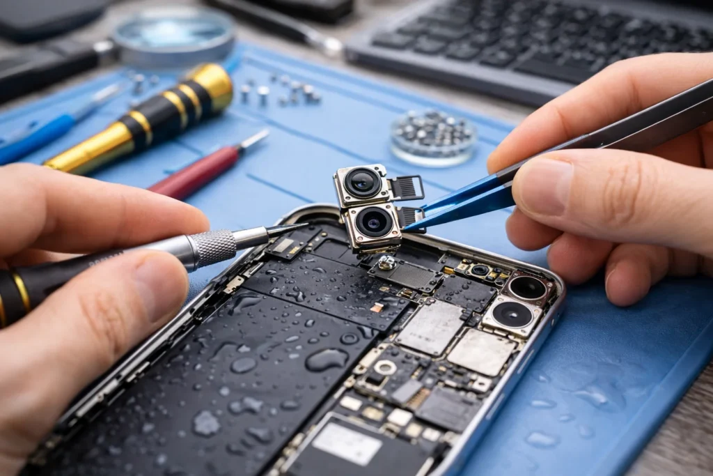 Smartphone camera repair
