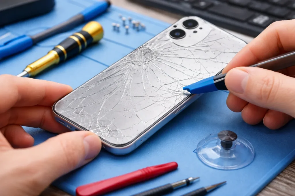 Smartphone case repair