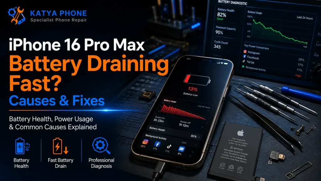iPhone 16 Pro Max Battery Draining Fast? Causes & Fixes