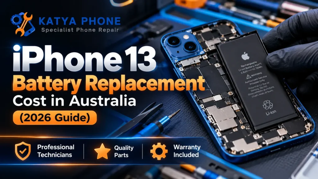 iPhone 13 battery replacement in Caroline Springs by a Katya Phone technician